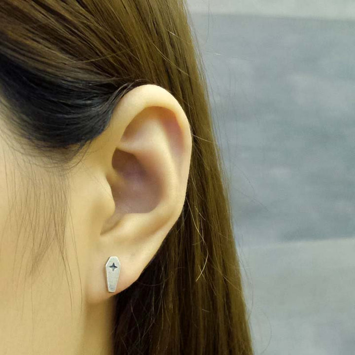 Flatback Earrings | 925 Silver Elegance for Women by Demonmirror-6