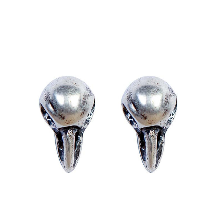 Raven Bone Earrings | 925 Silver Gothic Earrings | Demonmirror