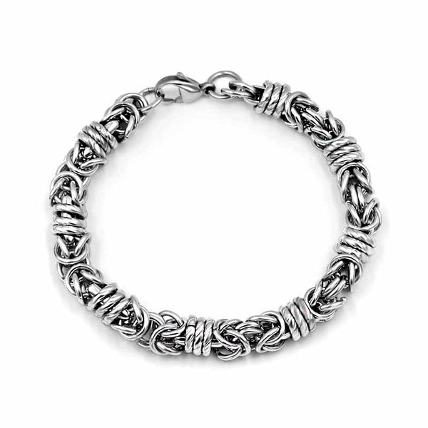 Link Bracelet | Stainless Steel Braided Bracelet by Demonmirror