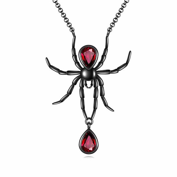 Spider Necklace | 925 Sterling Silver for Women by Demonmirror