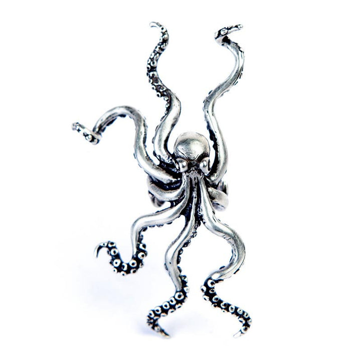 octopus jewelry silver gothic design