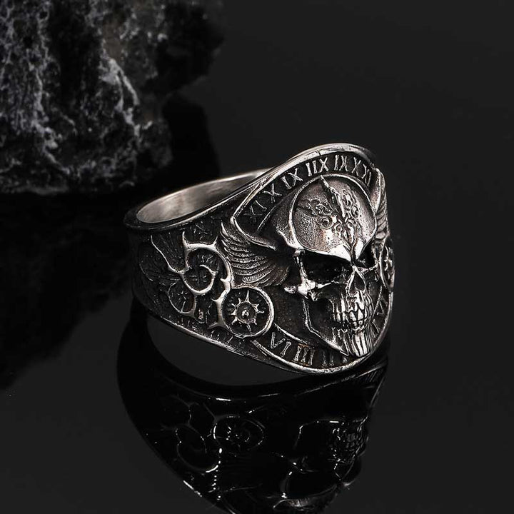 Til Death Ring | Stainless Steel Gothic Jewelry | Demonmirror-2