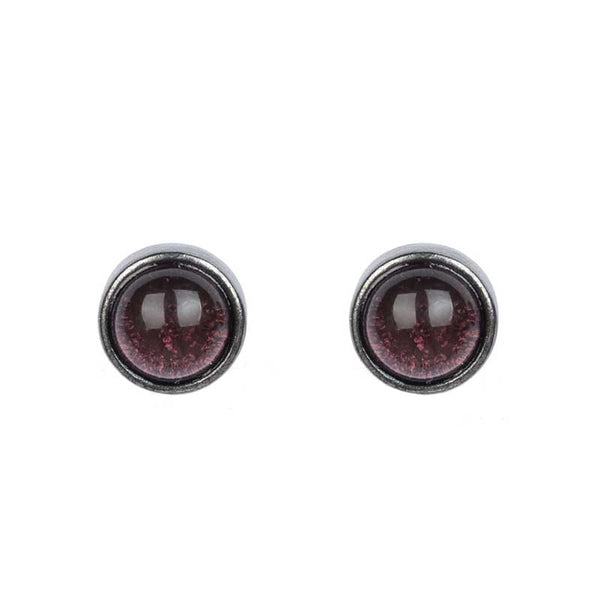 Earrings Crystal Studs - Silver Stud Earrings for Women by Demonmirror
