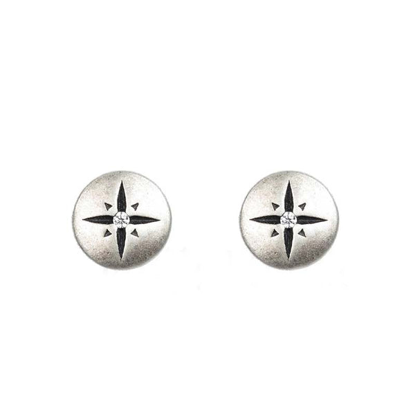 Starburst stud earrings sterling silver gothic jewelry
