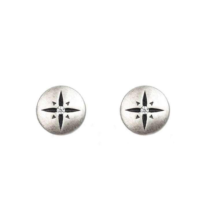 Starburst stud earrings sterling silver gothic jewelry