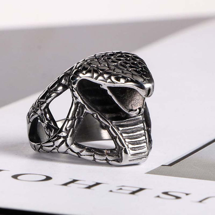 Snake Ring | Stainless Steel Gothic Jewelry | Demonmirror-2