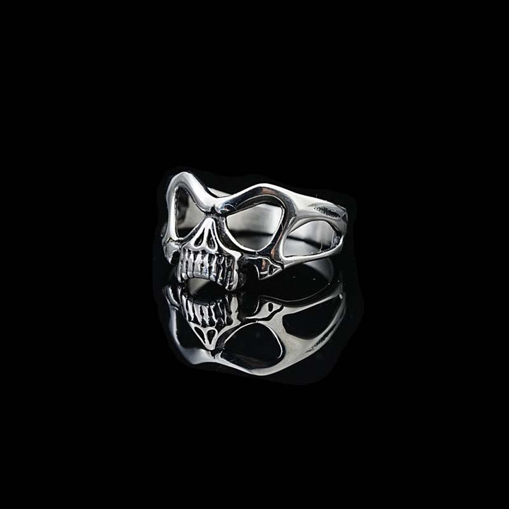 Skull Mask Ring | Stainless Steel Ring Skull by Demonmirror-3