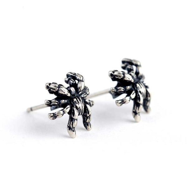 Spider Earrings | Gothic Dark 925 Silver by Demonmirror