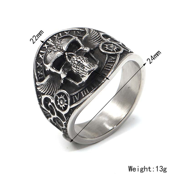 Til Death Ring | Stainless Steel Gothic Jewelry | Demonmirror-5
