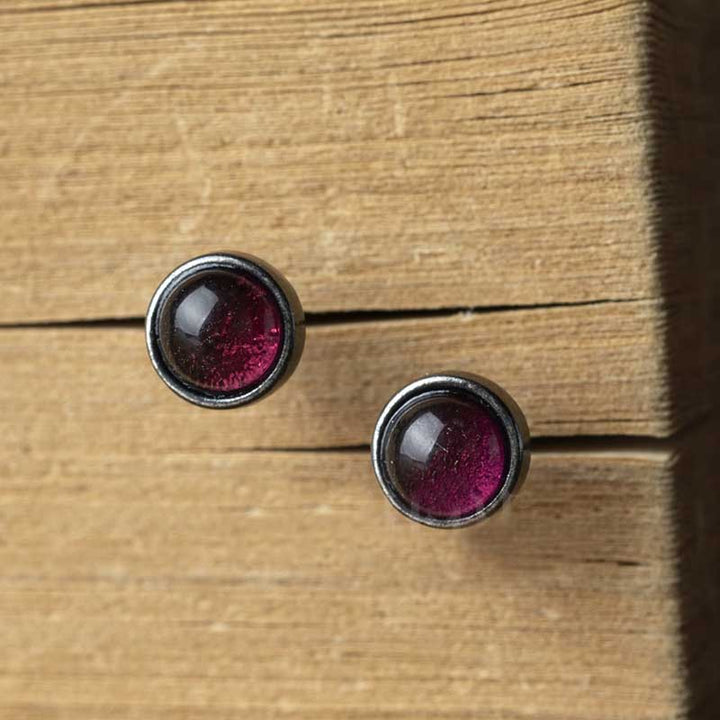 Earrings Crystal Studs - Silver Stud Earrings for Women by Demonmirror-2