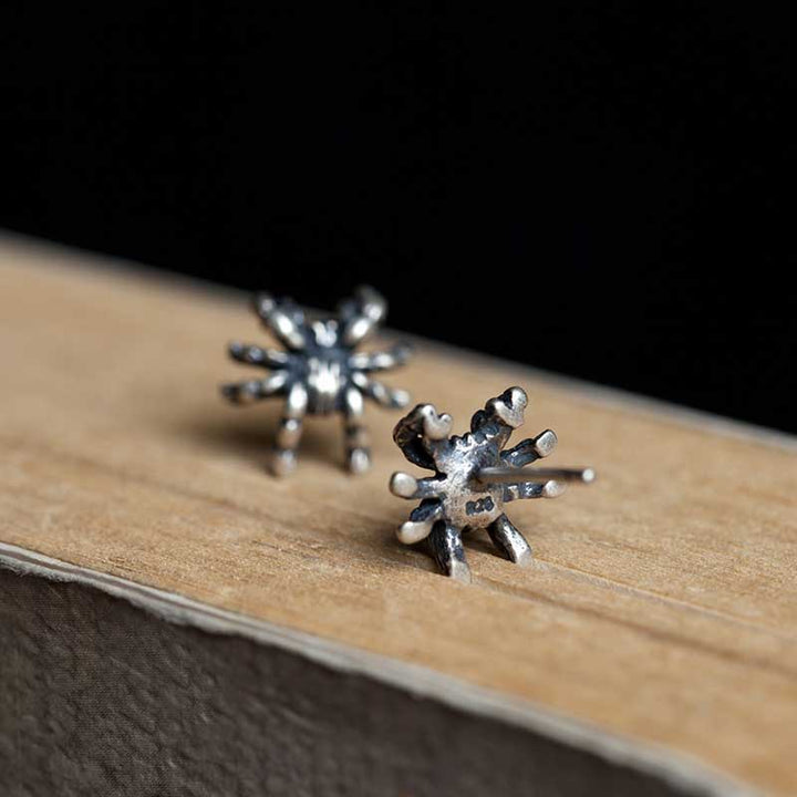 Spider Earrings | Gothic Dark 925 Silver by Demonmirror-3
