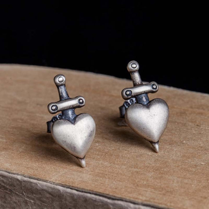 Sword Earrings | 925 Silver Edge for Distinct Style by Demonmirror-2