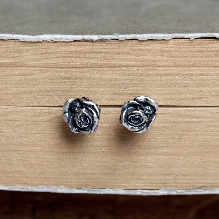 Flower Stud Earrings | 925 Silver for Women's Elegance by Demonmirror-3