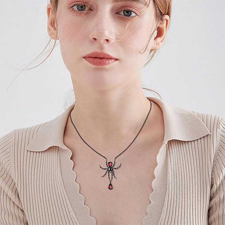 Spider Necklace | 925 Sterling Silver for Women by Demonmirror-2