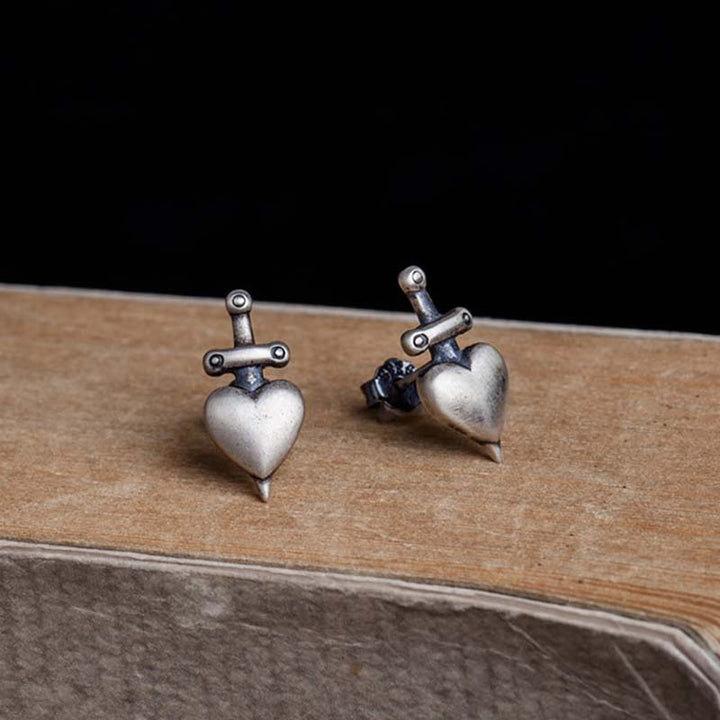 Sword Earrings | 925 Silver Edge for Distinct Style by Demonmirror-3