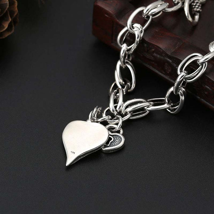 silver charm bracelets and charms stylish design-5
