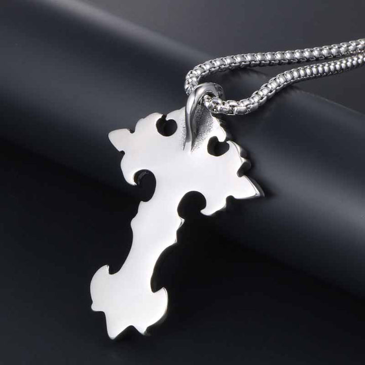 Big Cross Necklace | Stainless Steel Gothic Style by Demonmirror-3