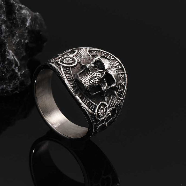 Til Death Ring | Stainless Steel Gothic Jewelry | Demonmirror-4