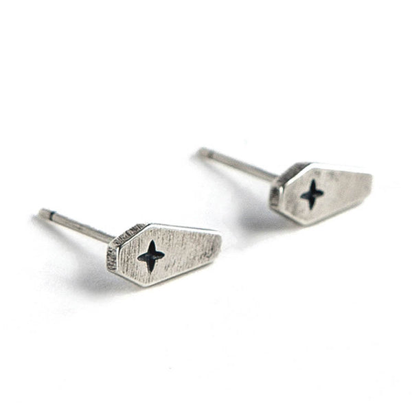 Flatback Earrings | 925 Silver Elegance for Women by Demonmirror