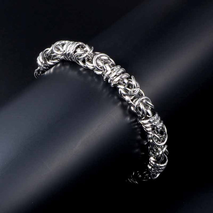 Link Bracelet | Stainless Steel Braided Bracelet by Demonmirror-4