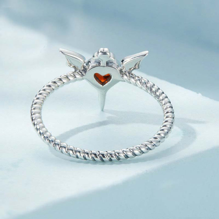 heart ruby ring sterling silver gothic design-4