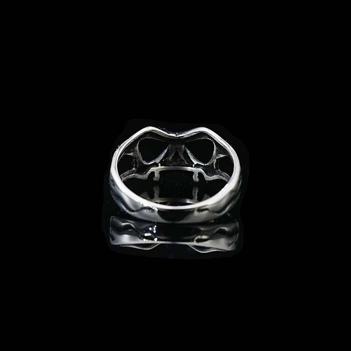 Skull Mask Ring | Stainless Steel Ring Skull by Demonmirror-5