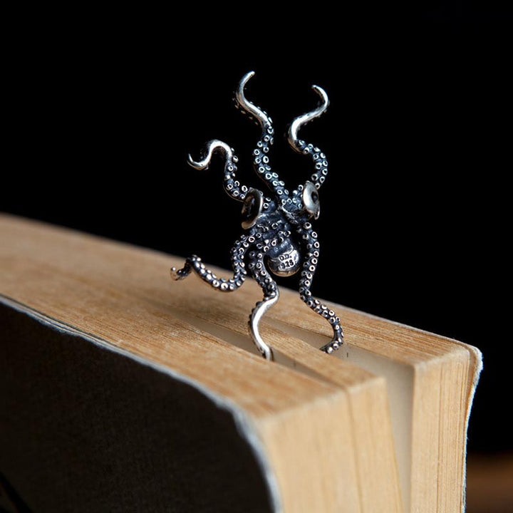octopus jewelry silver gothic design-5