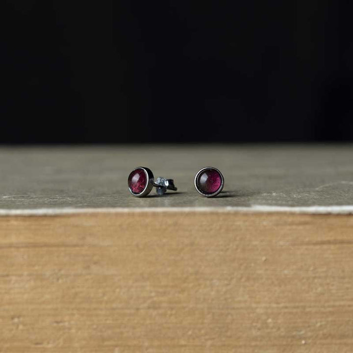 Earrings Crystal Studs - Silver Stud Earrings for Women by Demonmirror-4