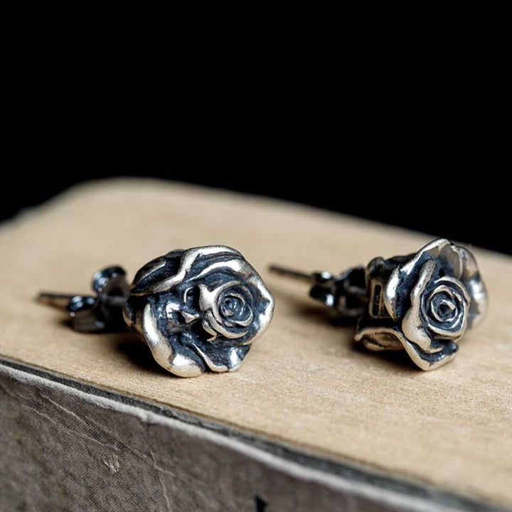 Flower Stud Earrings | 925 Silver for Women's Elegance by Demonmirror-4