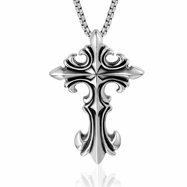 Big Cross Necklace | Stainless Steel Gothic Style by Demonmirror