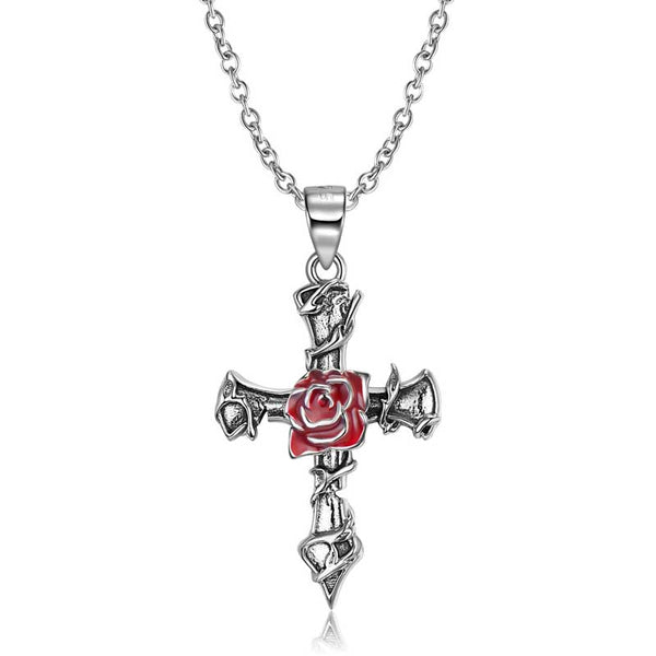 Sterling Silver Cross for Necklace | Gothic for Women | Demonmirror