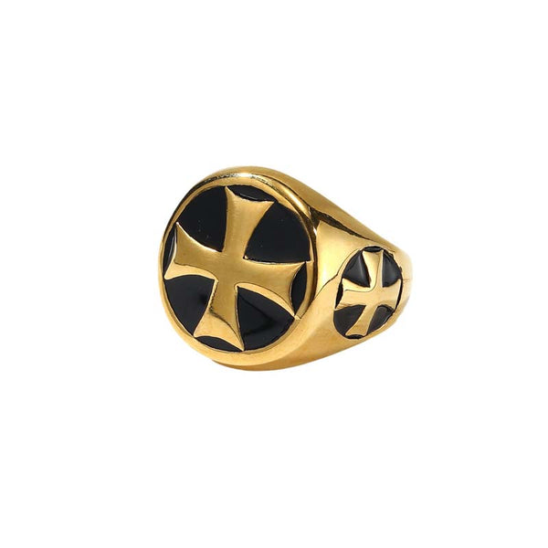 Gold Cross Rings | Gothic Rings for Women by Demonmirror