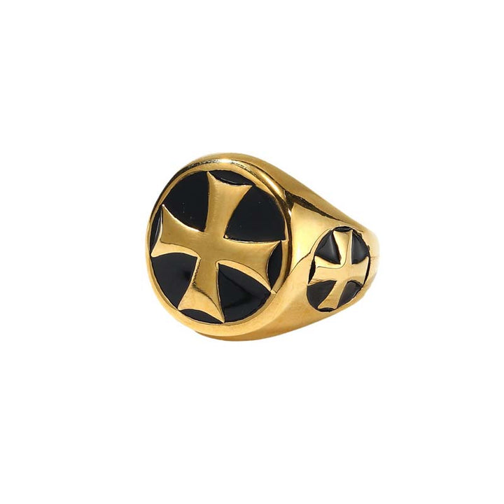 Gold Cross Rings | Gothic Rings for Women by Demonmirror