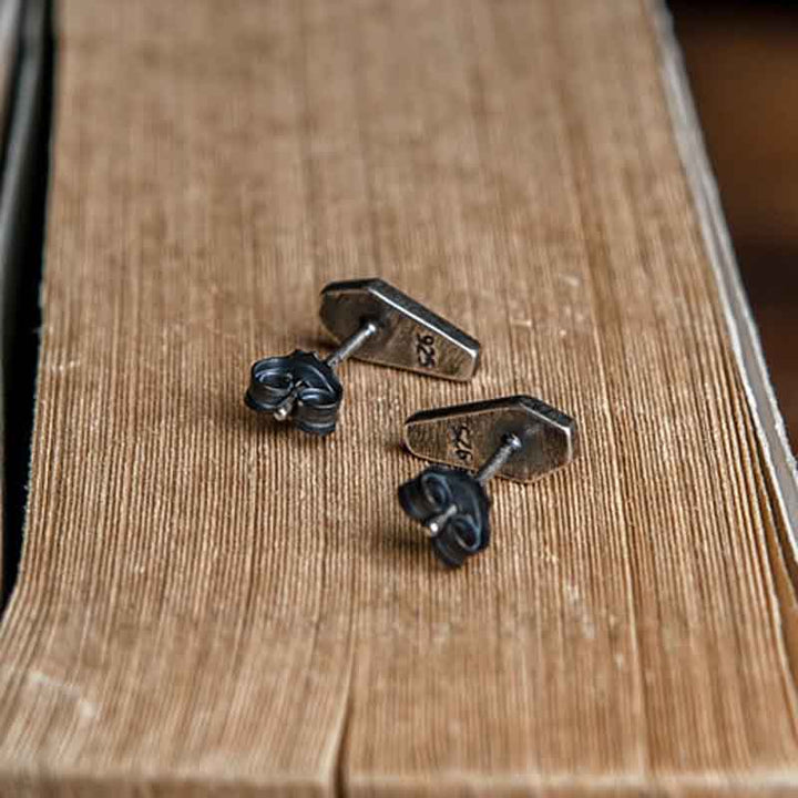 Flatback Earrings | 925 Silver Elegance for Women by Demonmirror-5