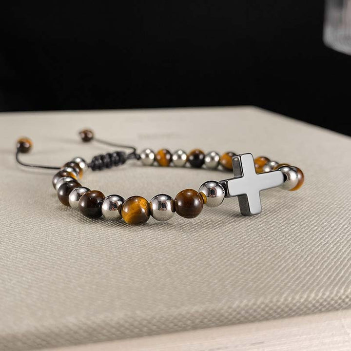 Stone Bead Bracelets | Unisex Stainless Steel  by Demonmirror-4