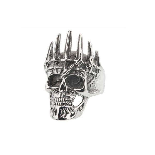 Male Skull Rings | Gothic Rings for Men by Demonmirror