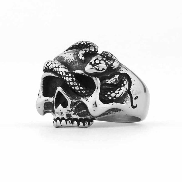 Skull Rings for Men | Stainless Steel Gothic Jewelry | Demonmirror